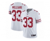 Men's Nike San Francisco 49ers #33 Joe Williams Vapor Untouchable Limited White NFL Jersey