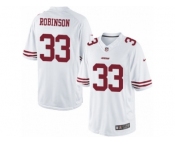 Men's Nike San Francisco 49ers #33 Rashard Robinson Limited White NFL Jersey