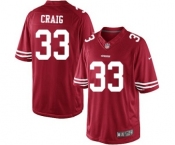 Men's Nike San Francisco 49ers #33 Roger Craig Limited Red Team Color NFL Jersey