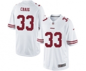 Men's Nike San Francisco 49ers #33 Roger Craig Limited White NFL Jersey