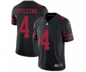 Men's Nike San Francisco 49ers #4 Nick Mullens Black Vapor Untouchable Limited Player NFL Jersey