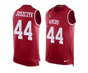 Men's Nike San Francisco 49ers #44 Kyle Juszczyk Limited Red Player Name & Number Tank Top NFL Jersey