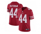 Men's Nike San Francisco 49ers #44 Tom Rathman Vapor Untouchable Limited Red Team Color NFL Jersey