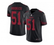 Men's Nike San Francisco 49ers #51 Gerald Hodges Limited Black Rush NFL Jersey