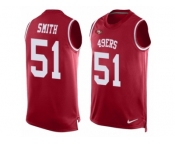 Men's Nike San Francisco 49ers #51 Malcolm Smith Limited Red Player Name & Number Tank Top NFL Jersey