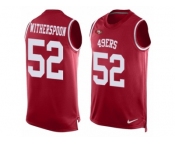 Men's Nike San Francisco 49ers #52 Ahkello Witherspoon Limited Red Player Name & Number Tank Top NFL Jersey