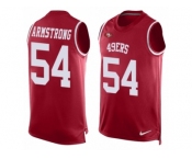 Men's Nike San Francisco 49ers #54 Ray-Ray Armstrong Limited Red Player Name & Number Tank Top NFL Jersey