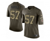 Men's Nike San Francisco 49ers #57 Eli Harold Limited Green Salute to Service NFL Jersey