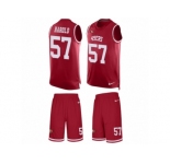 Men's Nike San Francisco 49ers #57 Eli Harold Limited Red Tank Top Suit NFL Jersey