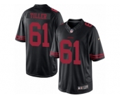 Men's Nike San Francisco 49ers #61 Andrew Tiller Limited Black Alternate NFL Jersey