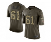 Men's Nike San Francisco 49ers #61 Andrew Tiller Limited Green Salute to Service NFL Jersey