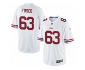 Men's Nike San Francisco 49ers #63 Brandon Fusco Limited White NFL Jersey