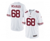 Men's Nike San Francisco 49ers #68 Zane Beadles Limited White NFL Jersey