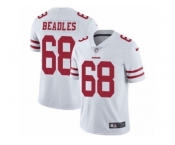 Men's Nike San Francisco 49ers #68 Zane Beadles Vapor Untouchable Limited White NFL Jersey