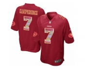 Men's Nike San Francisco 49ers #7 Colin Kaepernick Limited Red Strobe NFL Jersey