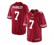 Men's Nike San Francisco 49ers #7 Matt Barkley Limited Red Team Color NFL Jersey