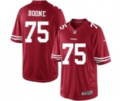 Men's Nike San Francisco 49ers #75 Alex Boone Limited Red Team Color NFL Jersey