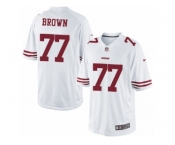 Men's Nike San Francisco 49ers #77 Trent Brown Limited White NFL Jersey