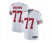 Men's Nike San Francisco 49ers #77 Trent Brown Vapor Untouchable Limited White NFL Jersey