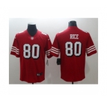 Men's Nike San Francisco 49ers #80 Jerry Rice Limited red Rush Vapor Untouchable NFL Jerseys