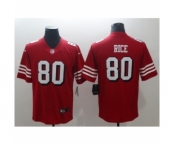 Men's Nike San Francisco 49ers #80 Jerry Rice Limited red Rush Vapor Untouchable NFL Jerseys