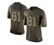 Men's Nike San Francisco 49ers #81 Rod Streater Limited Green Salute to Service NFL Jersey