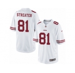Men's Nike San Francisco 49ers #81 Rod Streater Limited White NFL Jersey