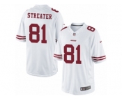 Men's Nike San Francisco 49ers #81 Rod Streater Limited White NFL Jersey
