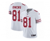 Men's Nike San Francisco 49ers #81 Terrell Owens Vapor Untouchable Limited White NFL Jersey