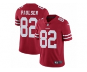 Men's Nike San Francisco 49ers #82 Logan Paulsen Vapor Untouchable Limited Red Team Color NFL Jersey