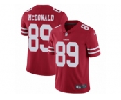 Men's Nike San Francisco 49ers #89 Vance McDonald Vapor Untouchable Limited Red Team Color NFL Jersey