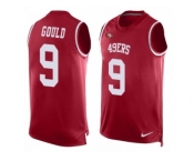 Men's Nike San Francisco 49ers #9 Robbie Gould Limited Red Player Name & Number Tank Top NFL Jersey