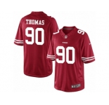 Men's Nike San Francisco 49ers #90 Solomon Thomas Limited Red Team Color NFL Jersey