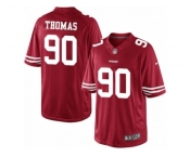 Men's Nike San Francisco 49ers #90 Solomon Thomas Limited Red Team Color NFL Jersey