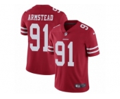 Men's Nike San Francisco 49ers #91 Arik Armstead Vapor Untouchable Limited Red Team Color NFL Jersey