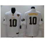 Men's San Francisco 49ers #10 Jimmy Garoppolo Nike White-Gold Limited Throwback Jersey