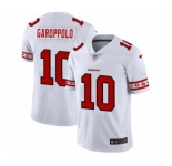 Men's San Francisco 49ers #10 Jimmy Garoppolo White Team Logo Cool Edition Jersey