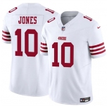Men's San Francisco 49ers #10 Mac Jones White 2025 F.U.S.E. Vapor Untouchable Limited Football Stitched Jersey