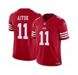 Men's San Francisco 49ers #11 Brandon Aiyuk Red 2023 F.U.S.E. Vapor Limited Football Stitched Jersey
