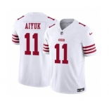 Men's San Francisco 49ers #11 Brandon Aiyuk White 2023 F.U.S.E. Vapor Limited Football Stitched Jersey