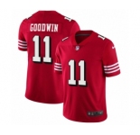 Men's San Francisco 49ers #11 Marquise Goodwin Limited Red Rush Vapor Untouchable Football Jerseys