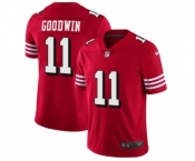 Men's San Francisco 49ers #11 Marquise Goodwin Limited Red Rush Vapor Untouchable Football Jerseys