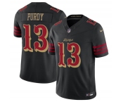 Men's San Francisco 49ers #13 Brock Purdy Black 2025 F.U.S.E. “Rivalries” Vapor Limited Football Stitched Jersey