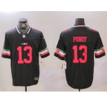 Men's San Francisco 49ers #13 Brock Purdy Black F.U.S.E. Mexico Vapor Limited Stitched Football Jersey
