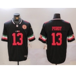 Men's San Francisco 49ers #13 Brock Purdy Black F.U.S.E. Mexico With Gate Bridge Patch Vapor Limited Stitched Football Jersey