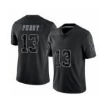 Men's San Francisco 49ers #13 Brock Purdy Black Reflective Limited Stitched Football Jersey