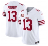 Men's San Francisco 49ers #13 Brock Purdy White 2025 F.U.S.E. With 3-Star C Patch Vapor Untouchable Limited Stitched Football Jersey
