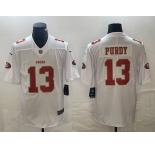 Men's San Francisco 49ers #13 Brock Purdy White Vapor Untouchable Limited Football Stitched Jersey