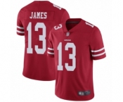 Men's San Francisco 49ers #13 Richie James Red Team Color Vapor Untouchable Limited Player Football Jersey