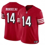 Men's San Francisco 49ers #14 Tanner Mordecai New Red 2025 F.U.S.E. Vapor Untouchable Limited Football Stitched Jersey